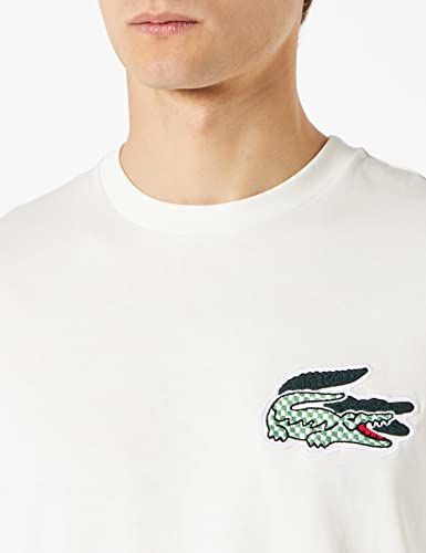 Lacoste TH2052 T-Shirt, Farine, M Uomo