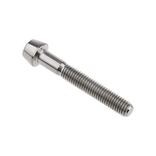 Image of Titanium Ti Bolt M5x9 16 18 20 25 30 35 40 45 50 55 60mm Tapered Head Screws Pack of 4 (M5x35mm, Normal Titanium)