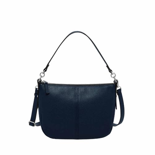 Artigianato premium: tracolla in vera pelle con chiusura a zip; fodera in tessuto; importato