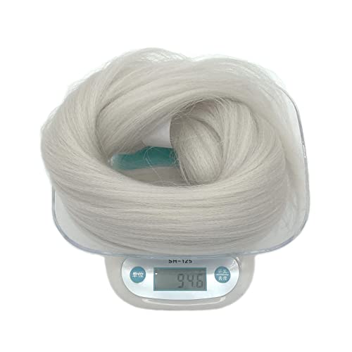 Silver Grey Braiding Hair Pre Stretched Micro Prestretched Braiding Hair 26 Inch Synthetic Colored Hair Extensions For Braiding (Gray Braids 3Packs) #TOP4