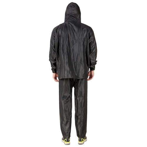 Image of Unox Rain Coat for Men waterproof, Unisex Raincoat for Women waterproof with Pant Set suitable for Men, Women, Boys & Girls Adjustable Top and Bottom Rain Coat