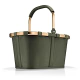 reisenthel carrybag forest gold – Stabiler Einkaufskorb mit viel Stauraum und praktischer Innentasche – Elegantes und wasserabweisendes Design