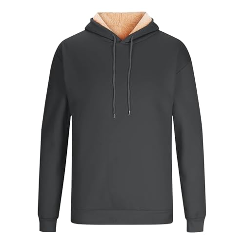 Men's Sherpa Hoodie Casual Heavyweight Fleece Lined Hoodie Thick Winter Thermal Pullover Hooded Sweatshirt3