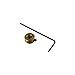 Clippard 11916-3 Small Push Button, 1/8" Diameter Stem, Mounts Directly on Valve Stem for Manual Operation of Valve