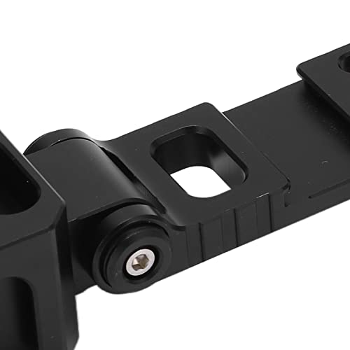 Image of Triple Cold Shoe Bracket, Phone Mount Exten Bar, 180 y Mount Plate with 1 /4 Inch S Holes, C lizer Accessory for DSLR Cs and Video Equipment