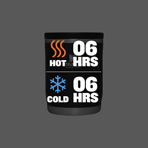 Stanley Adventure To-Go Food Jar 18oz | Vacuum Insulated Thermos Food Container | Wide Mouth Screw-On Lid | Packable for Travel | Stainless Steel with Leak Proof Lid | BPA Free | Black Glow