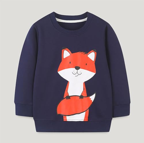 Boys Sweatshirts Casual Sweatshirts Cotton Sweatshirts Long Sleeve T-shirts Crew Neck Cartoon Tops for Boys-4283