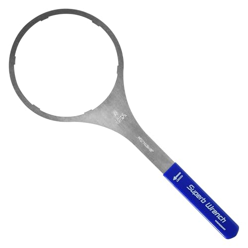 Superb Wrench SW-4-SS-8 Water Filter Housing Wrench, 6 In Water Filter Wrench for Whole House Filter, Compatible with American Plumber W2010-PR