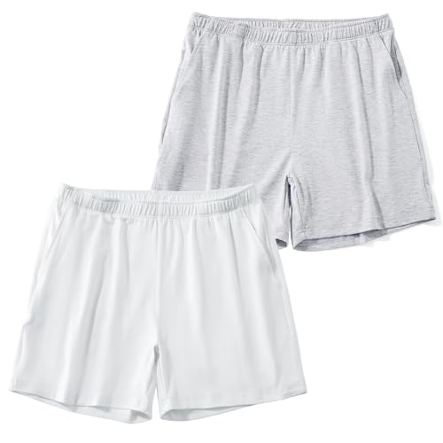 Image of AIMPACT Men's 4 inch Inseam Sleep & Lounge Pajama Shorts with Pockets