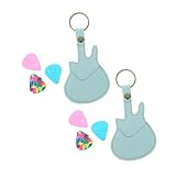 NULYLU 1 セット ギターピックバッグ 場合 ギターキーホルダー バンジョーピック 保有者 収納ケース アコースティックのケース ポーチ プ