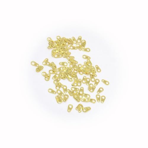 The New 50 Chain Tabs Gold Necklace Ends Bracelet Ends Connectors Hook Ideal for Creating Unique Accessories and Decorations TANI1A00629