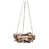 PERSELOSO 草編鳥巣オーナメント 屋外園飾り 手作りストロー製 バルコニー吊り下げ用 小型装飾品