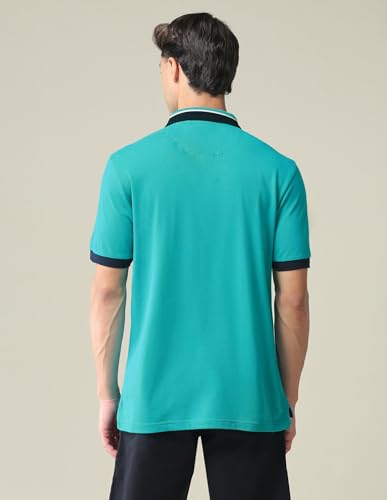 Image of U.S. POLO ASSN. Solid Slim Fit Polo T Shirts for Men - 100% Cotton, Half Sleeves Mens Tshirt