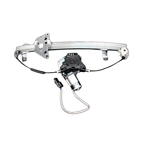 Image of TRQ Rear Right Power Window Regulator & Motor Assembly Passenger Side Compatible with 2000-2004 Dodge Dakota 1998-2003 Durango CH1551104