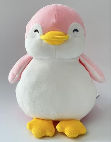 MINISO 23cm Penguin Plush Toy (Pink) - Soft and Adorable Cuddle Buddy for Kids and Collectors