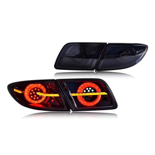 Feu arrière LED Mazda 6 2003-2008 clignotant séquentiel noir pour berline