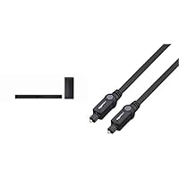 LG Electronics DSL4 Soundbar (300 Watt) mit kabellosem Subwoofer (2.1 Kanäle, USB, Bluetooth) [Modelljahr 2021] &amp; Amazon Basics Toslink Optisches Digital-Audiokabel, 1 m