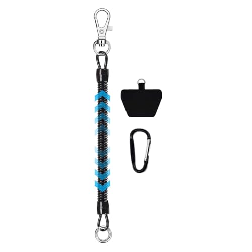 Generico Cordón para teléfono | Correa multifunción retráctil ajustable antirrobo | Lanyard Para Teléfono Con Hebilla De Conexión | Para Esquí Senderismo Ciclismo Montañismo Al Aire Viajes