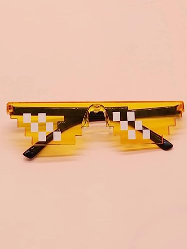 Image of Thug Life Sunglasses Pixel Gangsta Life Funny Novelty Shades