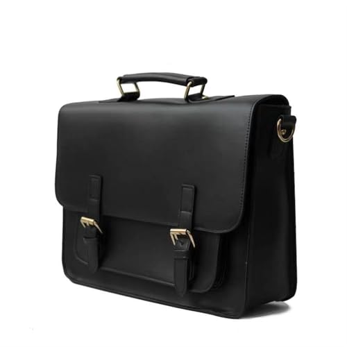 Maletines básicos unisex de hombro con acabados retro y alta capacidad