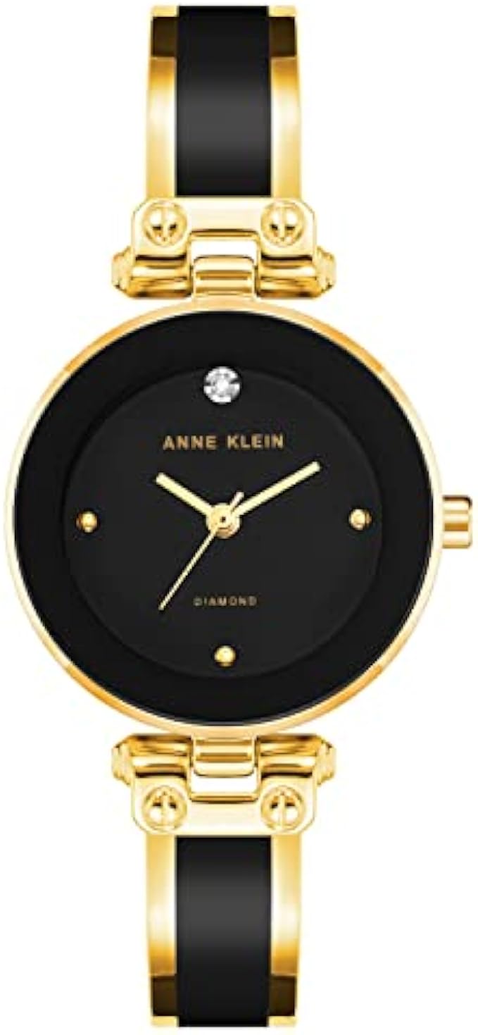 Anne Klein Women's Genuine Diamond Dial Bangle Watch