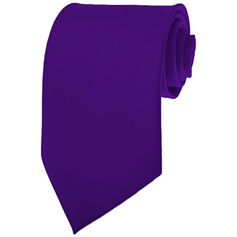 Romario Manzini Formal Tie Solid Dark Purple TO-31 Cover