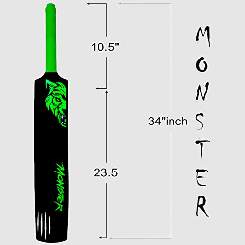 Image of Lycan Cricket bat for Adults Plastic Tennis Cricket Bat for Mens Heavy Plastic Cricket Bats - Full Size - Long Handle (Monster - Cricket BAT)