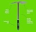Yard Butler Terra Garden Hand Tools - Weeding Hand Tiller Tool for Efficient Gardening - Weed Remover Tool for Lawn & Garden Care - Durable Gardening Accessory, Planter