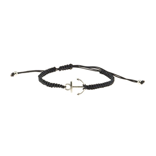 Image of BlueRica 2 Pieces Adjustable Bracelet Set ~ Macrame Anchor Bracelet & Sailor Bracelet