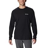 Columbia Thistletown Hills - Playera de Manga Larga para Hombre, Negro -, Large