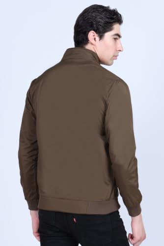 Image of Men's Windcheater Jacket | Lightweight Windbreaker with Front Zip & Pockets | Outdoor & Travel Jacket