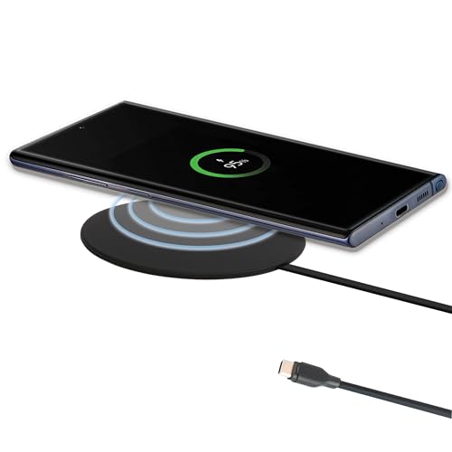 IJS Ultra Slim Universal Fast Wireless Charger - Phone Charger Compatible with All Smart Phones...
