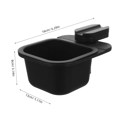 Caneca de Basura Pequeña Clip para Escritorio Negra miniatura 2