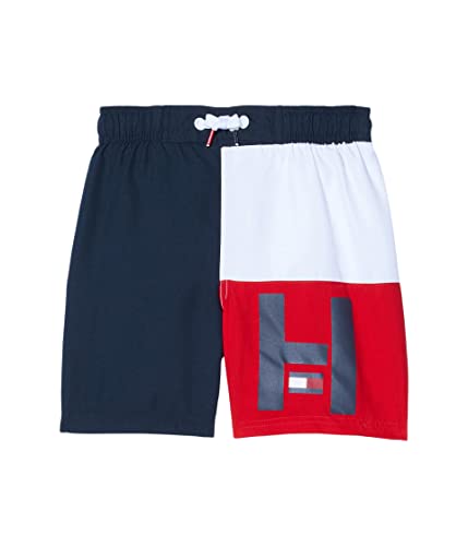 Tommy Hilfiger Boy's Hilfiger Stencil Print Swim Trunks (Big Kids)