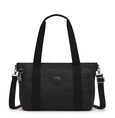 Kipling ASSENI S Borsa piccola, Totes, Signature Emb (Nero)