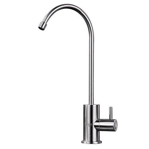 Grifo de agua pura de acero inoxidable giratorio a 360 grados y monomando