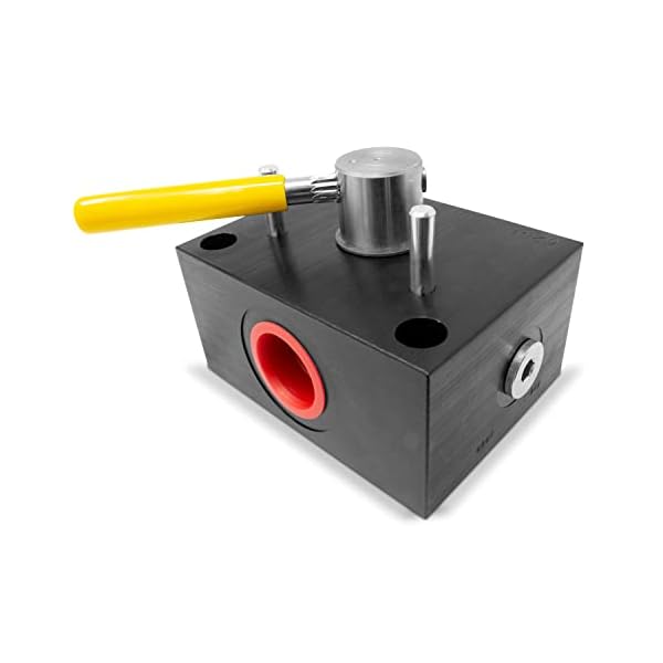 Hydraulic Rotary Selector Diverter Valve, 3 Way, 40 GPM, 5000 PSI, 12