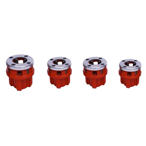 LIYUANJUN Ratchet Threader Set, Pipe Cutter Threading Tool with 5 Dies Set(3/8\'\', 1/2\'\', 3/4\'\', 1\'\', 1-1/4\'\') Pipe Threader Ratchet Type Kit