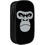 ゴリラ フェイス アニメ ペンケース 筆箱 大容量 筆入れ 文具ケース ペン袋 おしゃれ かわいい 小学生 中学生 高校生 大学生 男の子 女の子 お祝い プレゼント