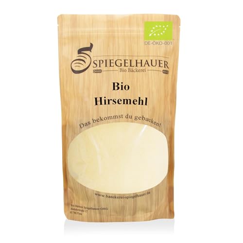 Bäckerei Spiegelhauer Bio Hirsemehl 1 kg glutenfreis Mehl für Brot hell Millet Vollkornmehl