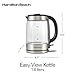 Hamilton Beach Electric Tea Kettle, Water Boiler & Heater, 1.8 Liter, Cordless Serving, 1500 Watts for Fast Boiling, Auto-Shutoff and Boil-Dry Protection, Easy-View Glass (40853C)