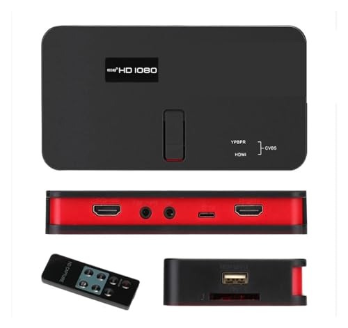 MMHHHG Convertidores de vídeo, Tarjeta de Captura de Video de 1080P con Disco Flash USB, Caja de grabación de Juegos, Grabador de Video