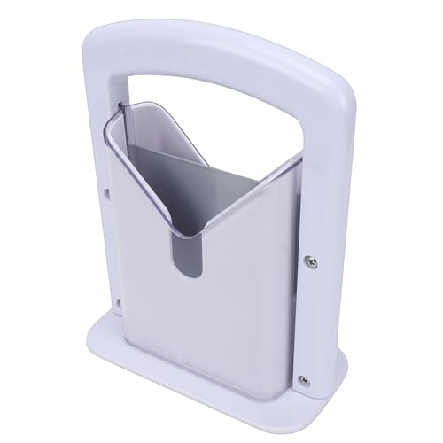 Cortador de bagels y pan de acero inoxidable EMUKOEP blanco con protector de cocina 4