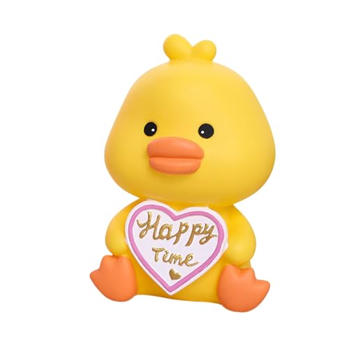 Wswqop Tirelire, Tirelire, Pot D'épargne, Sculpture de Dessin Animé, Tirelire pour Salon, Bureau, Chambre à Coucher, Forme de canard