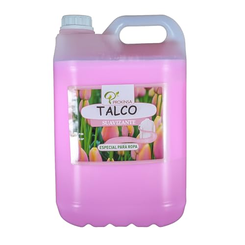 Suavizante de Ropa Líquido Talco 5L | Suavizante Concentrado Perfumado Multiusos para Hogar, Lavanderías, Hoteles y Hostelería – Fragancia Duradera con Formato Ahorro.