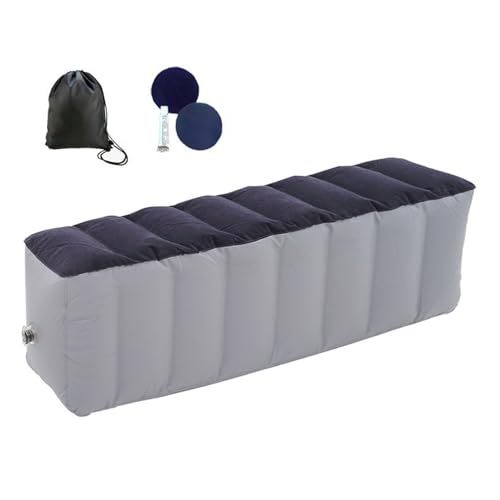 YFFSFDC 車中泊用エアーマット 車載用 隙間埋めクッション 高さ40cm 幅29cm 長さ130cm 中央凹みなし 犬・ドライブにも最適 海外キャンプ・旅行・仮眠に使えるカー用品 (濃紺 高さ40CM)
