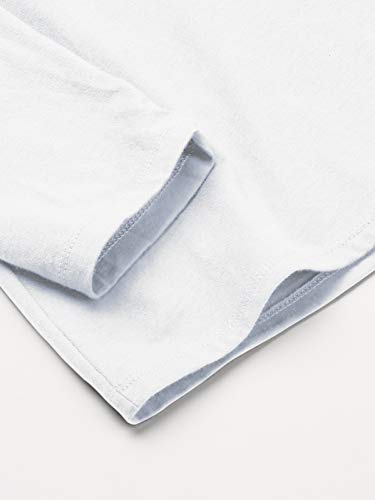 Just My Size Women's Plus Size Vneck Long Sleeve Tee, White, 2X