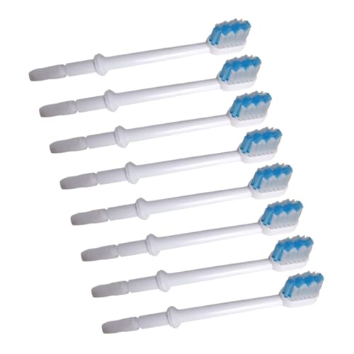 PartyKindom 8Piezas Cabezas de Cepillo de Repuesto para Irrigadores Orales Accesorios para Limpiador de Dientes Material Duradero Limpieza Efectiva Dientes y Encías