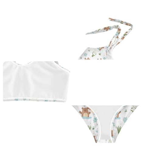 Wusikd Cute Groundhogs Girls Swimsuits Two Piece Swimwear Bikini Set for for Girls Size 3T4