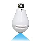 Wireless 360° Panoramic Bulb Camera P8 - COSULAN 1080P Security Light Camera - WiFi Surveillance IP...